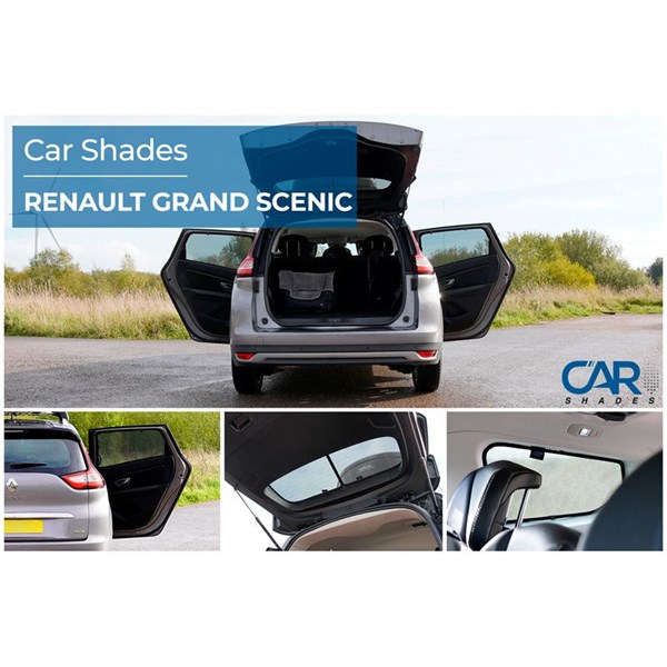 Solskydd Renault Grand Scenic 2016-2023, Bak Car Shades