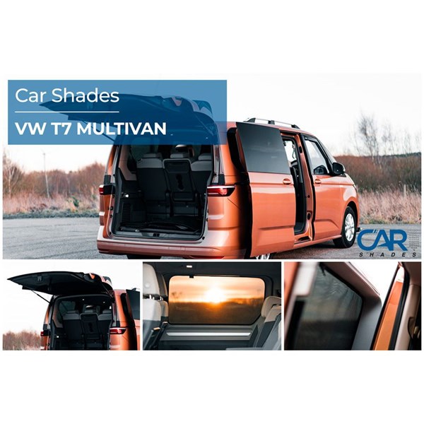 Solskydd Volkswagen T7 Multivan 2021-, Bak Car Shades
