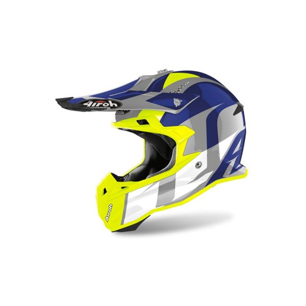 Mc Hjälm Airoh Terminator Open Vision Shock Blue M Airoh TOV-SH18 AIROH