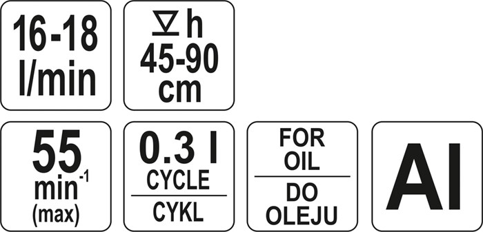 Kolvpump för olja 16-18l/min Yato YT-0712 Yato Kolvpump för olja 16-18l/min Yato YT-0712 Yato