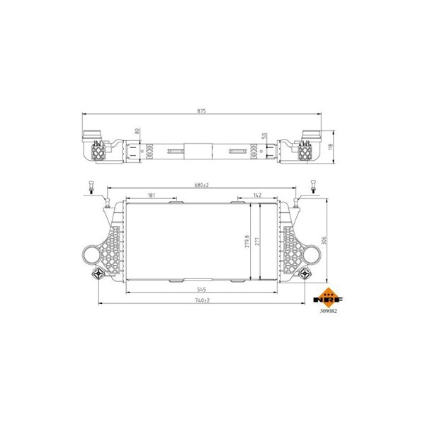 Intercooler Nrf 309082 NRF