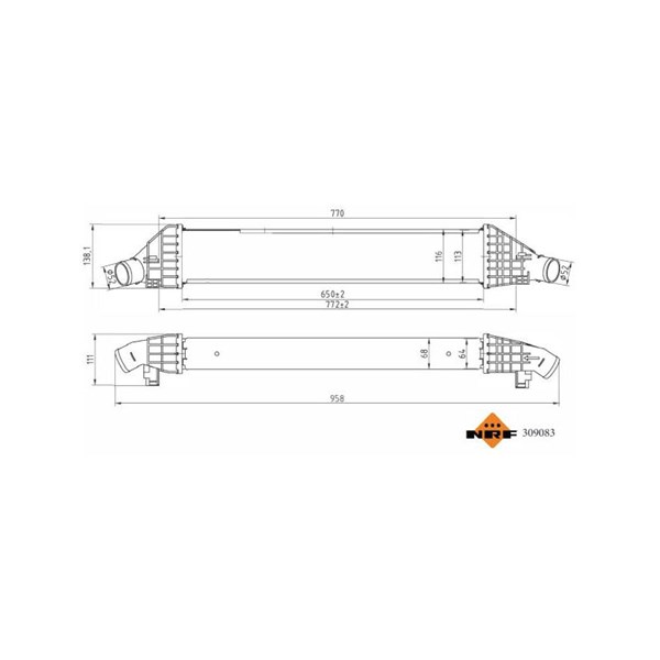 Intercooler Nrf 309083 NRF