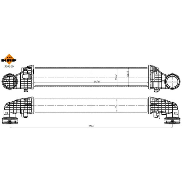 Intercooler Nrf 309100 NRF