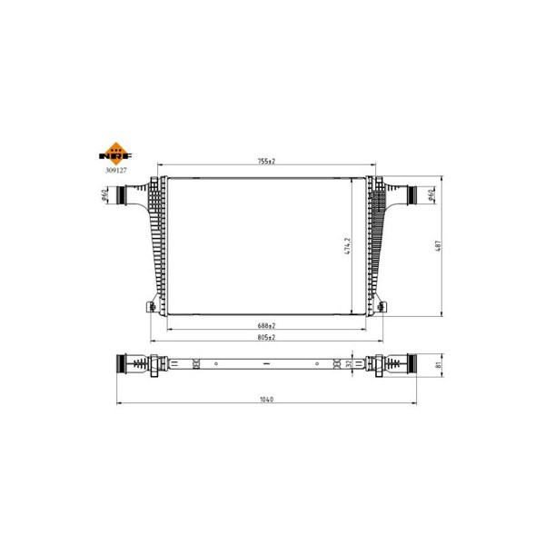 Intercooler Nrf 309127 NRF