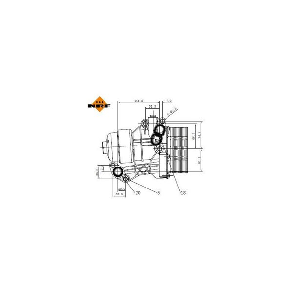 Hus, oljefilter Nrf 31876 NRF Hus, oljefilter Nrf 31876 NRF