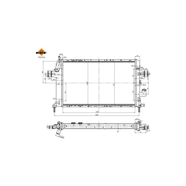 Kylare, motorkylning Nrf 506616A NRF Kylare, motorkylning Nrf 506616A NRF