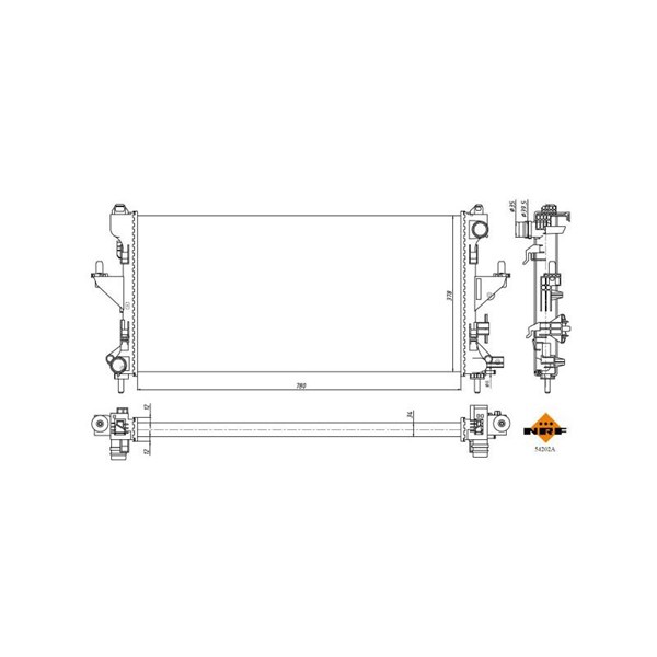 Kylare, motorkylning Nrf 54202A NRF Kylare, motorkylning Nrf 54202A NRF