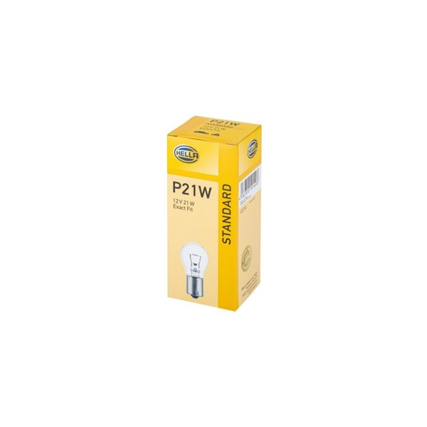 Glödlampa HELLA STANDARD P21W BAY15s, Bak, Fram, Fram eller bak,  HELLA