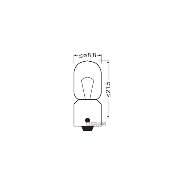 Glödlampa OSRAM ORIGINAL Socket Bulb BA9s 12V Osram 3860 OSRAM