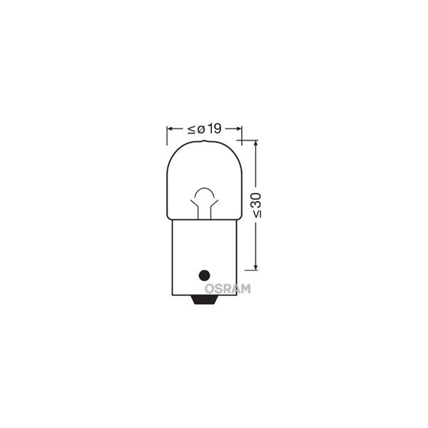 Glödlampa OSRAM ORIGINAL R5W BA15s, Bak, Fram, Fram eller bak, Tv OSRAM
