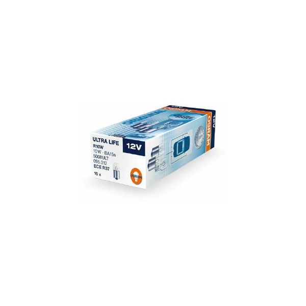 Glödlampa OSRAM ULTRA LIFE R10w BA15s, Fram, Bak, Fram eller bak  OSRAM