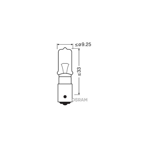 Halogenlampa OSRAM ORIGINAL H21W BAY9s, Fram, Bak, Fram eller bak OSRAM