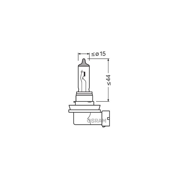 Halogenlampa OSRAM ORIGINAL H11 PGJ19-2 12V Osram 64211 OSRAM