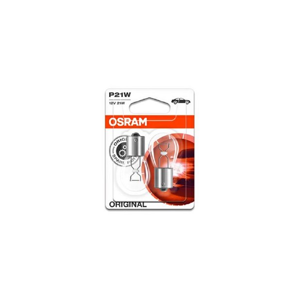 Glödlampa OSRAM ORIGINAL P21W BA15s, Bak, Fram, Fram eller bak, B OSRAM