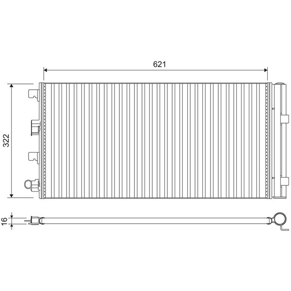 Kondensor, klimatanläggning Valeo 814178 VALEO