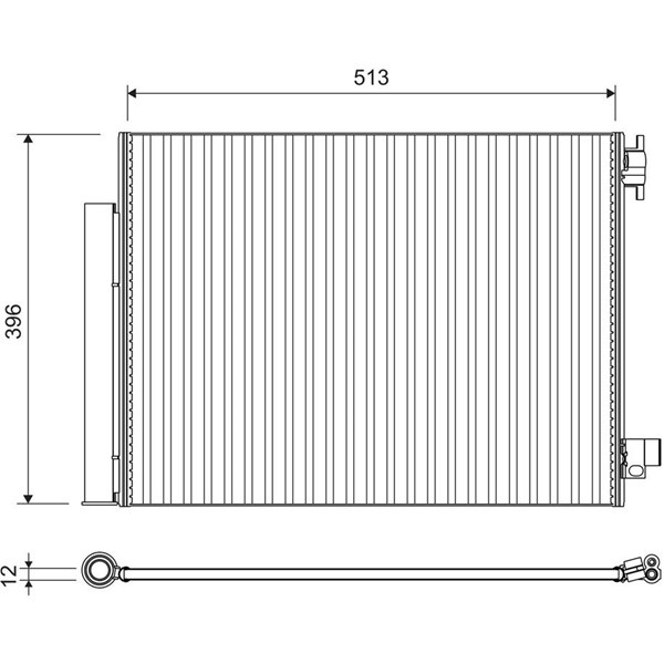 Kondensor, klimatanläggning Valeo 814373 VALEO
