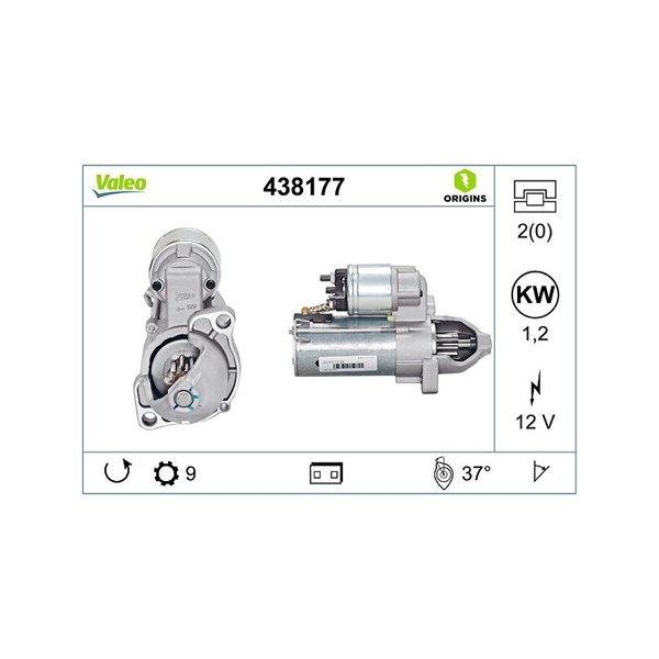 Startmotor 12V Valeo 438177 VALEO