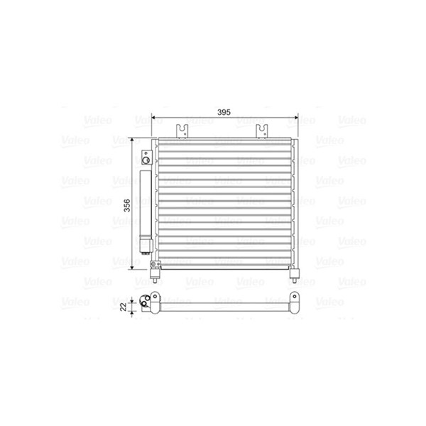 Kondensor, klimatanläggning Valeo 814437 VALEO