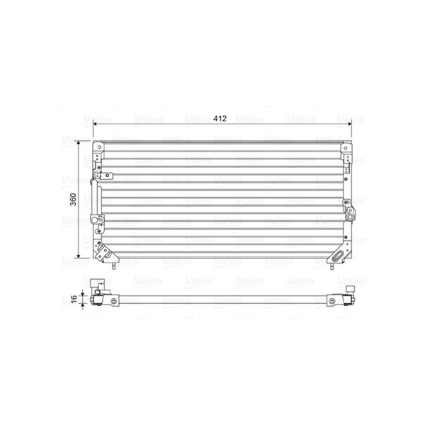 Kondensor, klimatanläggning Valeo 814495 VALEO