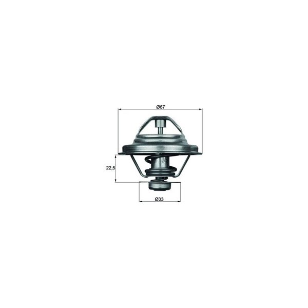 Termostat, kylvätska Mahle TX 24 80D MAHLE