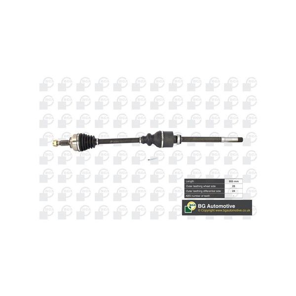 Drivaxel, framaxel höger Bga DS6736R BGA