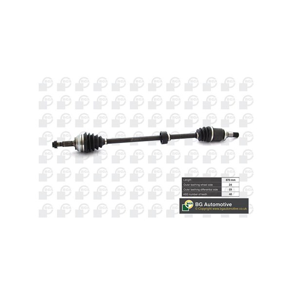 Drivaxel Toyota Yaris (_p1_), framaxel höger Bga DS7605RA BGA