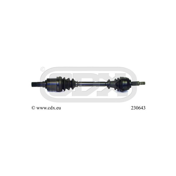 Drivaxel, framaxel vänster Cdx 230643 CDX