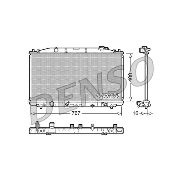 Kylare, motorkylning Denso DRM40025 DENSO
