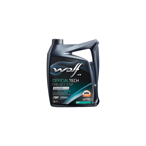 Motorolja WOLF Official Tech 0W-40 C3 SP, 5L, Universal WOLF