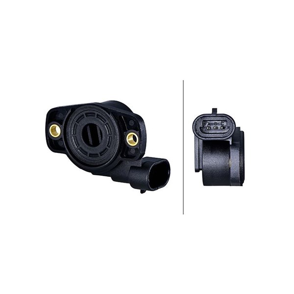 Sensor, gasspjäll 12V, I växellådskåpan Hella 6PX 008 476-691 HELLA