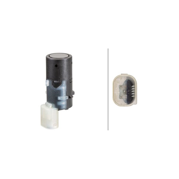 Sensor, parkeringshjälp, Bak, Tvåsidig Hella 6PX 358 141-161 HELLA
