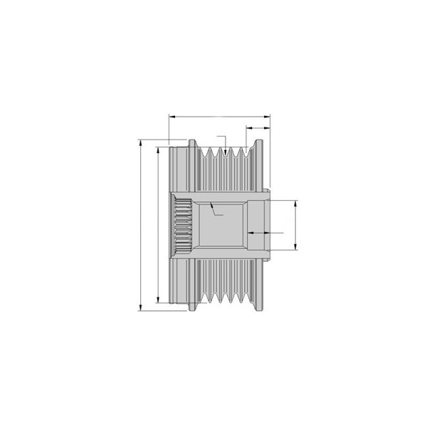 Frihjulskoppling, generator Hella 9XU 358 039-281 HELLA