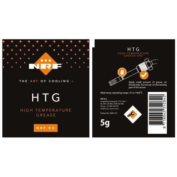 Sensor, avgastemperatur, Upptill, Nedre Nrf 707405 NRF
