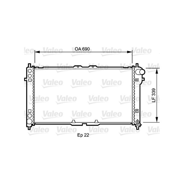 Kylare, motorkylning Valeo 731472 VALEO