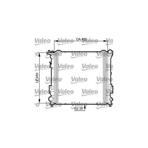 Kylare, motorkylning Valeo 735504 VALEO