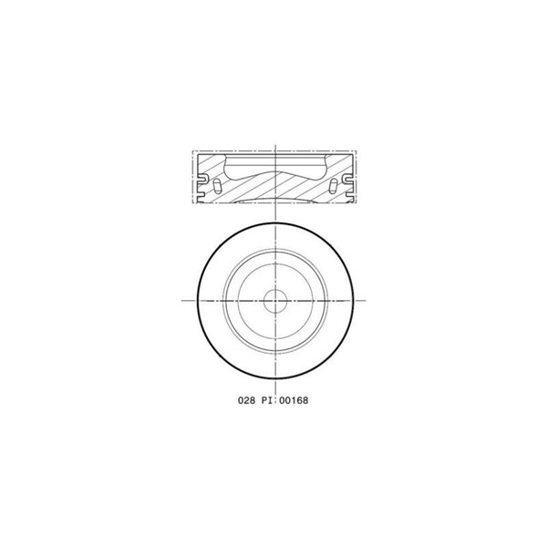 Kolv Mahle 028 PI 00168 000 MAHLE