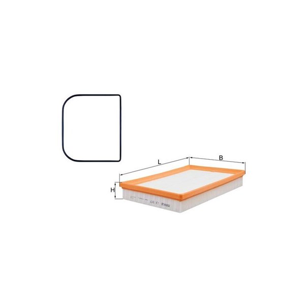 Luftfilter Mahle LX 977D MAHLE
