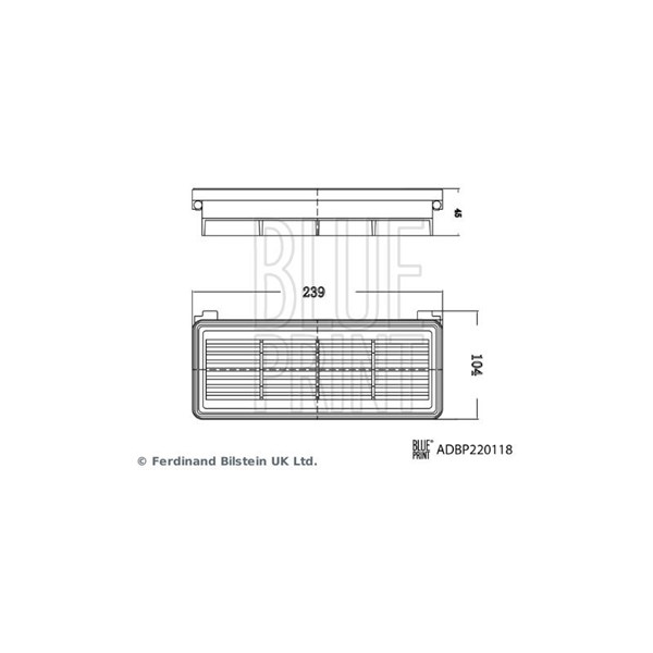 Luftfilter Blue print ADBP220118 BLUE PRINT Luftfilter Blue print ADBP220118 BLUE PRINT