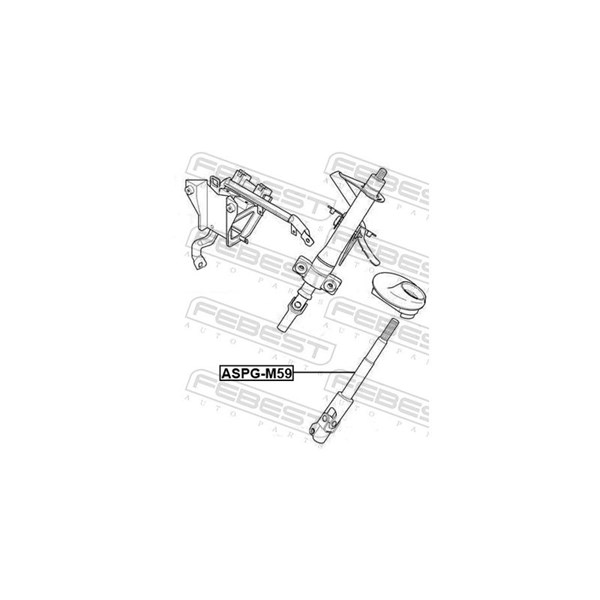 Styrningsaxel Febest ASPG-M59 FEBEST