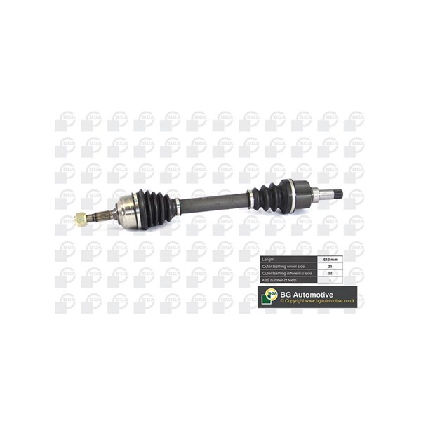 Drivaxel, framaxel vänster Bga DS6714L BGA