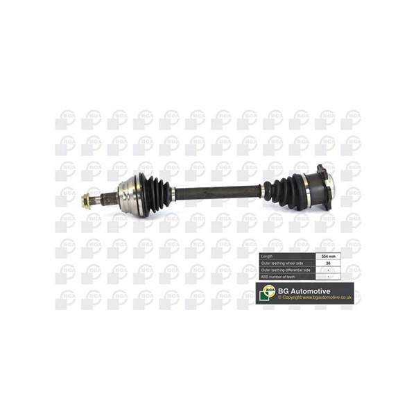 Drivaxel, framaxel vänster Bga DS9619L BGA