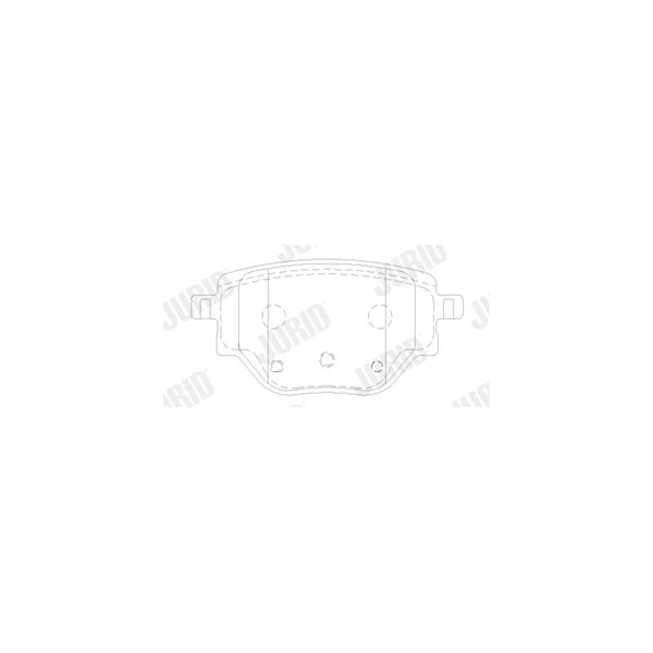 Bromsbeläggsats, Bakaxel Jurid 573898J JURID