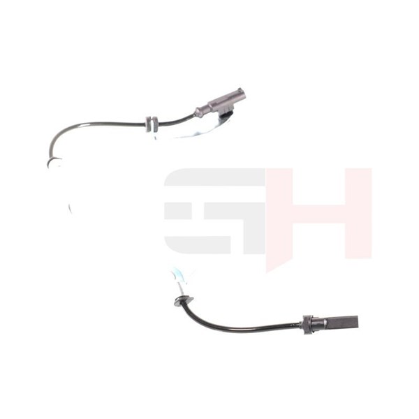 ABS-givare, Sensor, hjulvarvtal, Bakaxel, Bakaxel höger Gh GH-714 GH