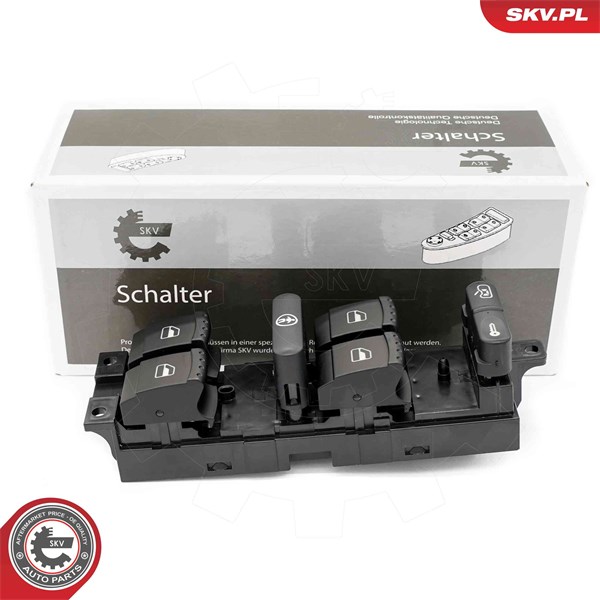 Brytare, fönsterhiss, Fram, Vänster Esen skv 37SKV509 ESEN SKV