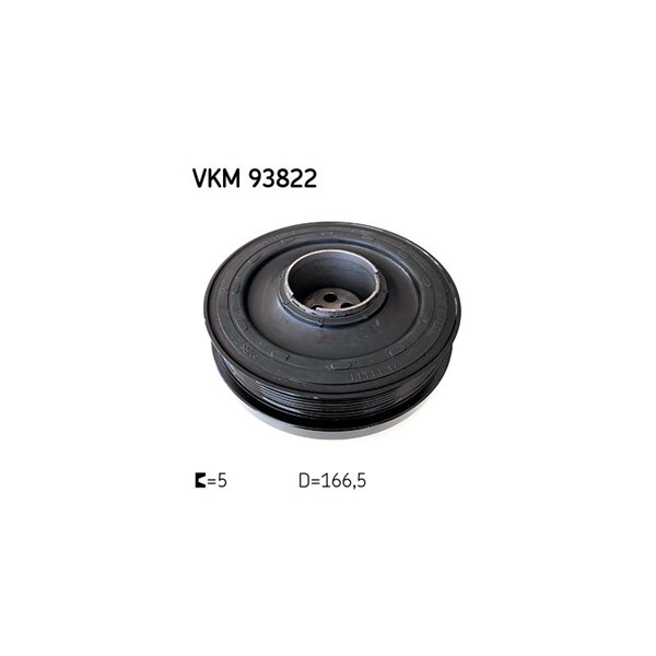Remskiva, vevaxel Skf VKM 93822 SKF