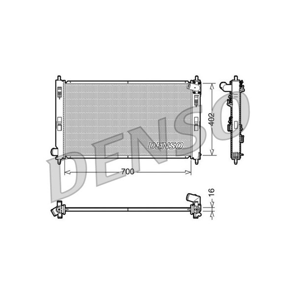Kylare, motorkylning Denso DRM45023 DENSO