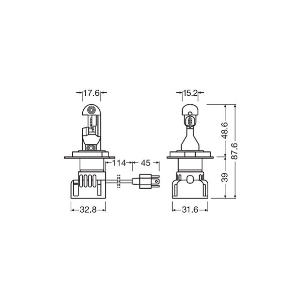 Ledlampa Osram LEDriving HL Intense P43t Osram 64193DWINT-2HFB OSRAM