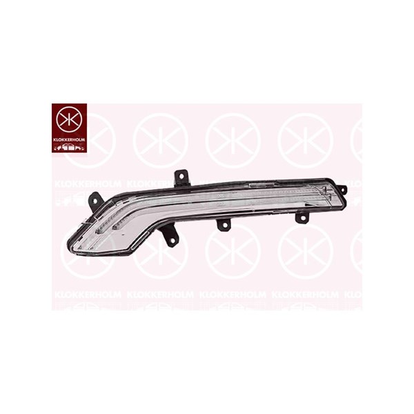 Drl, varselljus, Höger fram Klokkerholm 55390284A1 KLOKKERHOLM Drl, varselljus, Höger fram Klokkerholm 55390284A1 KLOKKERHOLM