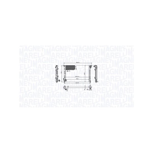 Kylare, motorkylning Magneti marelli 350213212700 MAGNETI MARELLI