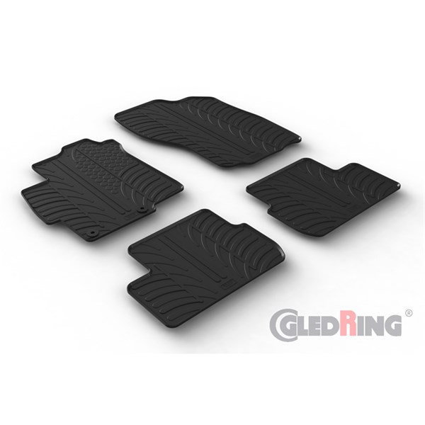 Gummimatta, kupé Mitsubishi Lancer VIII Sedan, Fram eller bak GledRing Gummimatta, kupé Mitsubishi Lancer VIII Sedan, Fram eller bak GledRing